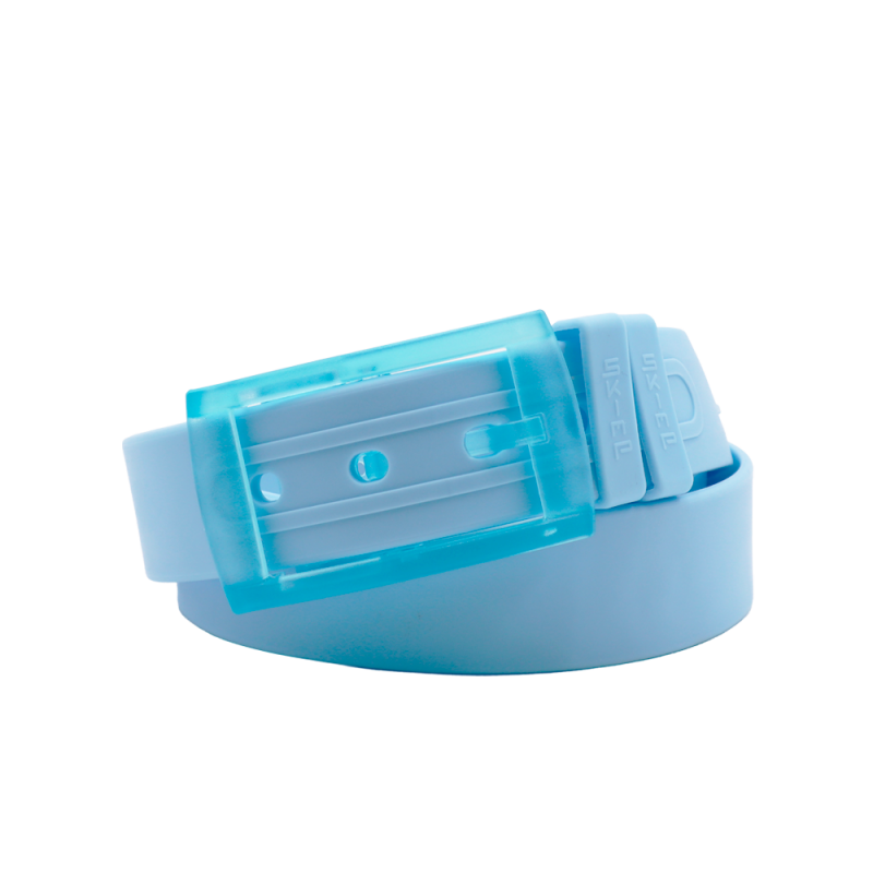 L'Originale light blue silicon like plastic belt, for men and women