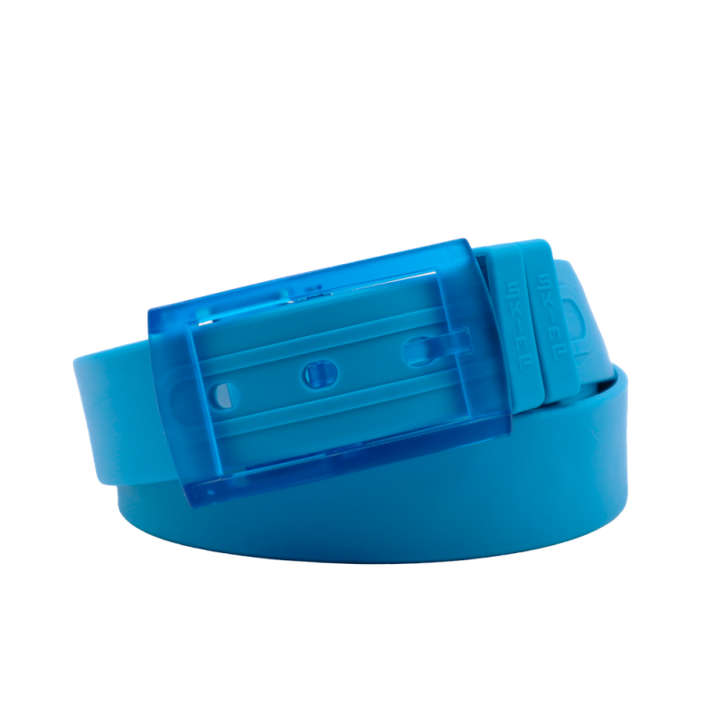 L'Originale azur blue silicon like plastic belt, for men and women