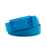 L'Originale azur blue silicon like plastic belt, for men and women