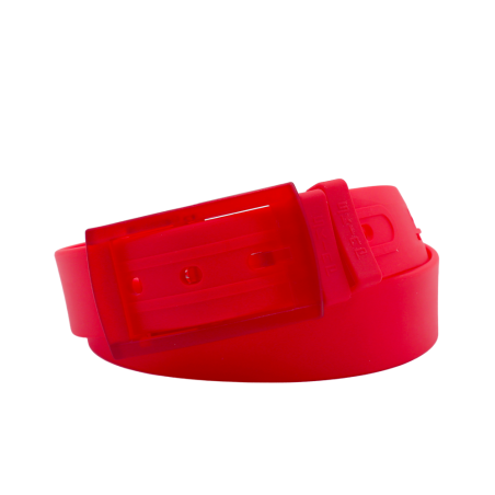 L'Originale red silicon like plastic belt, for men and women