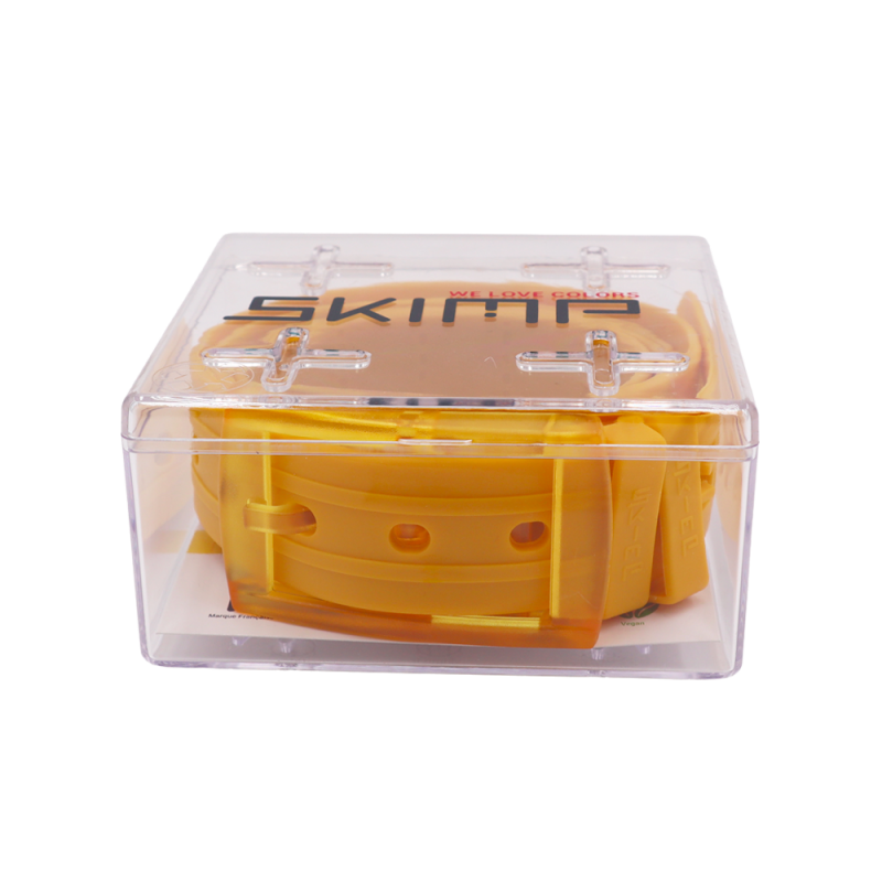 L'Originale mustard silicon like plastic belt, for men and women