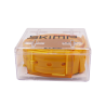 ceinture en plastique recyclable unisexe jaune moutarde boite