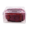 ceinture femme rouge bordeaux boite