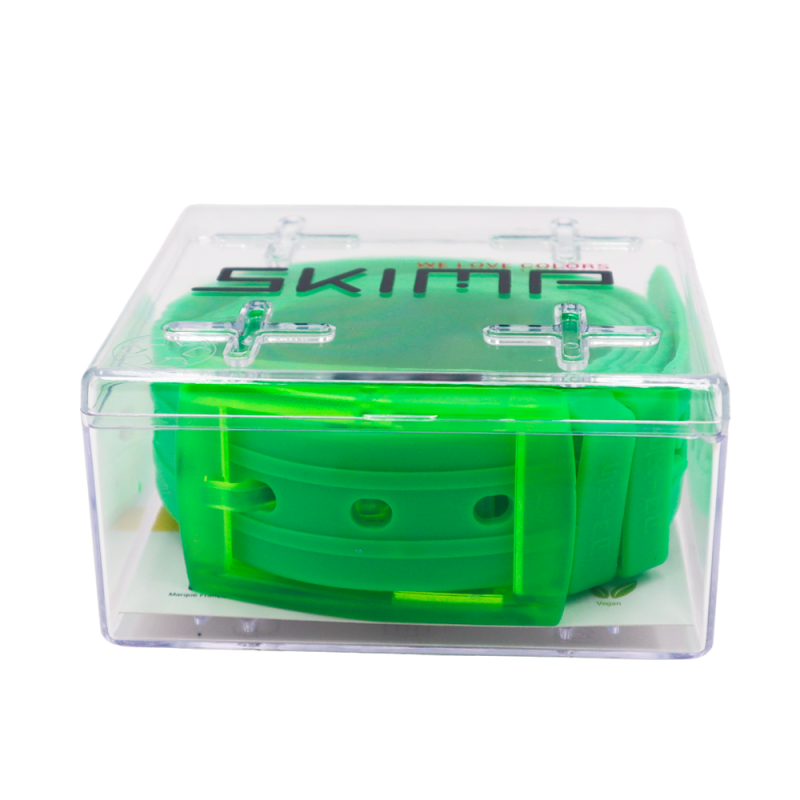 L'Originale neon green plastic belt, for men and women