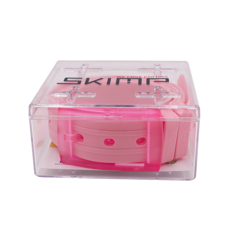 ceinture unisexe rose clair boite