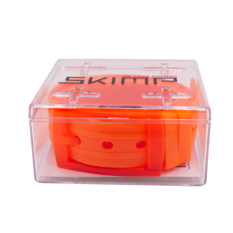 L'Originale orange silicon like plastic belt, for men and women