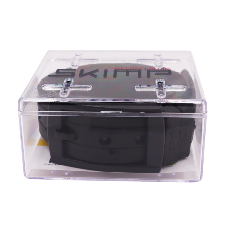 L'Originale noire silicon like plastic belt, for men and women