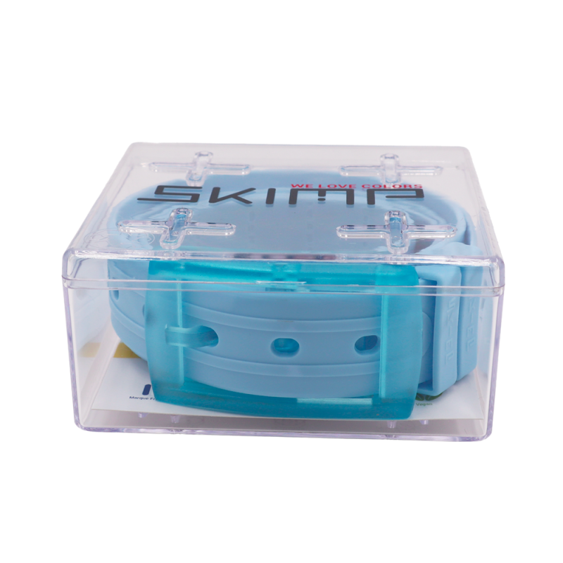 ceinture unisexe bleu ciel boite