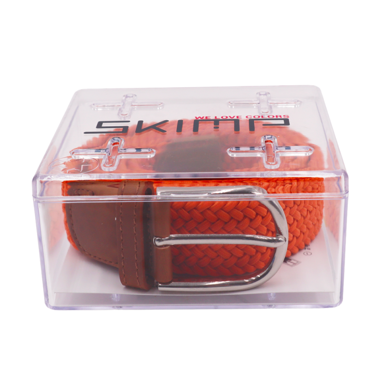 The "adventurer" ORANGE braided belt