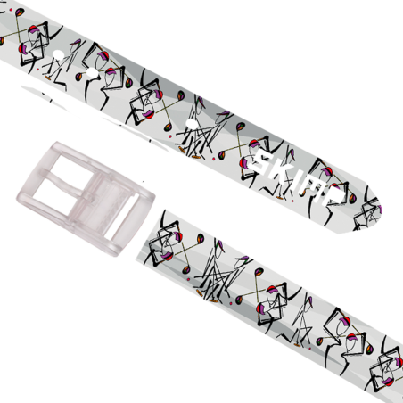 The GolfArTTime - Golf Ethnik Silicone like plastic Belt print for Men and Women