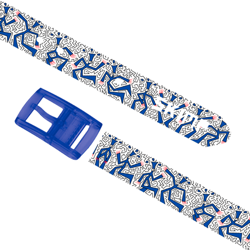 Artist collaboration belt | Blue All over| Ganouche | SKIMP