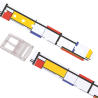 ceinture imprimée la géométrique