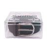 ceinture tressée unisexe verte foncée boite