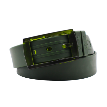 L'Originale army green silicon like plastic belt, for men and women