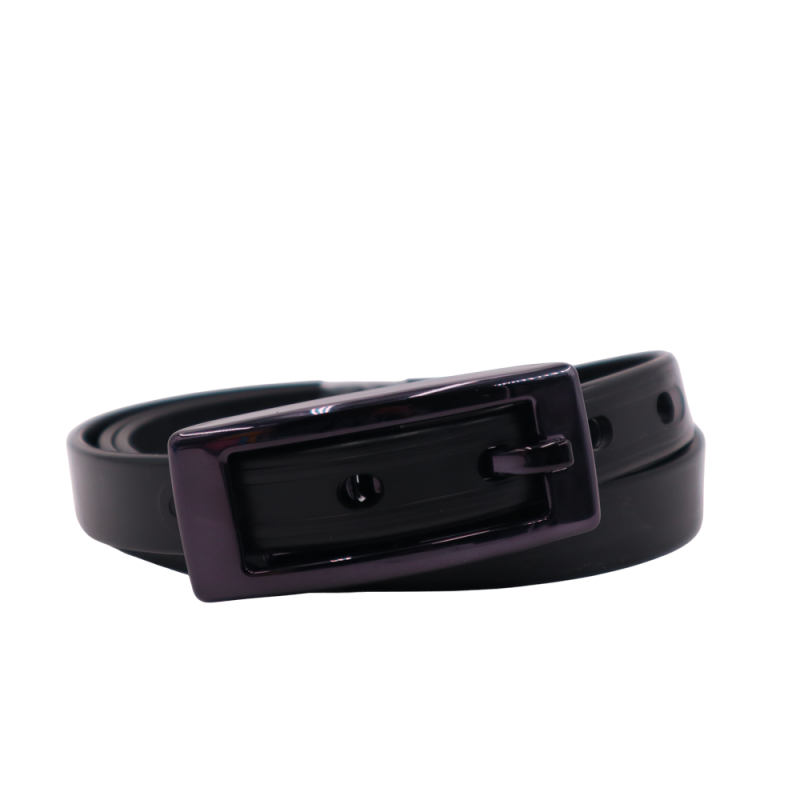 ceinture charmeuse noire roulée