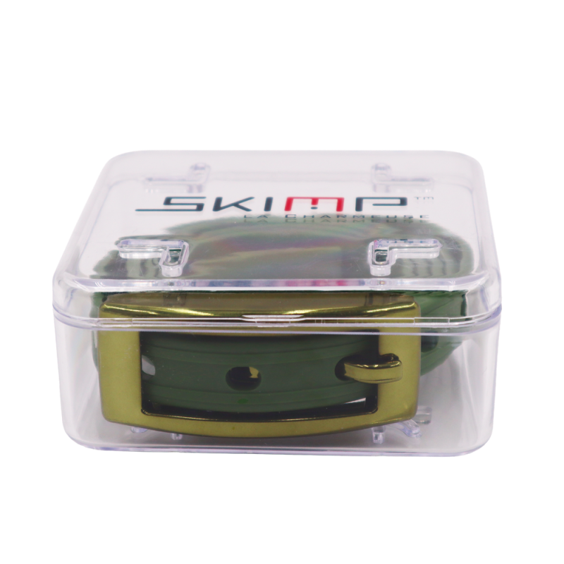 ceinture fine la charmeuse kaki  boite