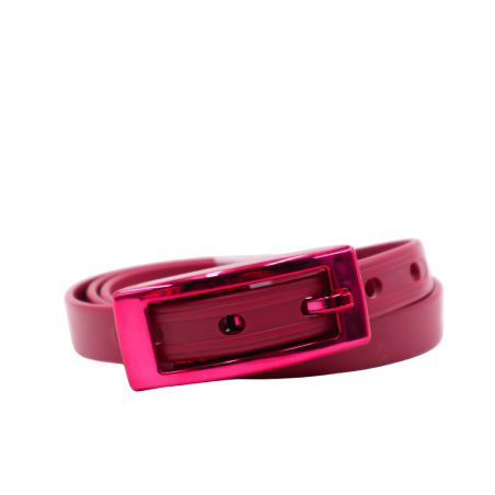 ceinture fine la charmeuse bordeaux roulée
