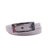 ceinture fine la charmeuse blanche roulée