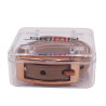 ceinture fine la charmeuse beige à plat boite