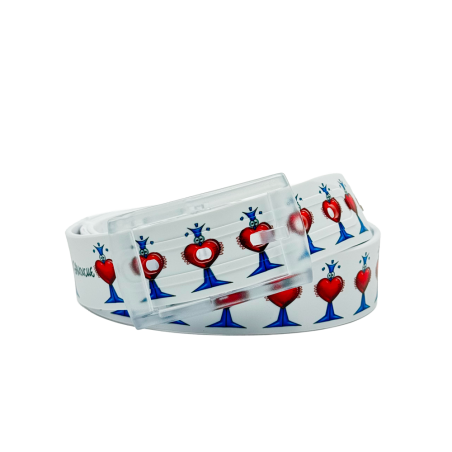 Ceinture Ganouche - Love, 100% plastique, unisexe, vegan, sans nickel