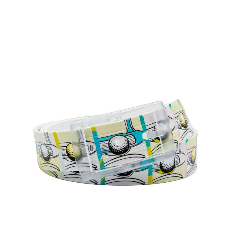Ceinture GolfArTTime - Putting Green, 100% plastique, unisexe, vegan, sans nickel