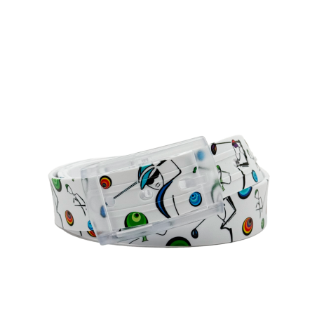 Ceinture GolfArTTime - Golf Pop, 100% plastique, unisexe, vegan, sans nickel