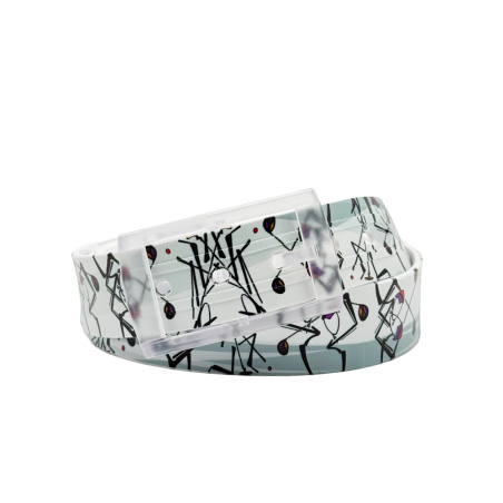 The GolfArTTime - Golf Ethnik Silicone like plastic Belt print for Men and Women