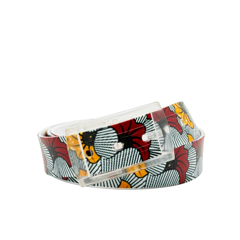The Zanzibar Silicone like plastic Belt print for Men and Women