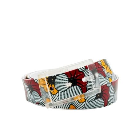 The Zanzibar Silicone like plastic Belt print for Men and Women