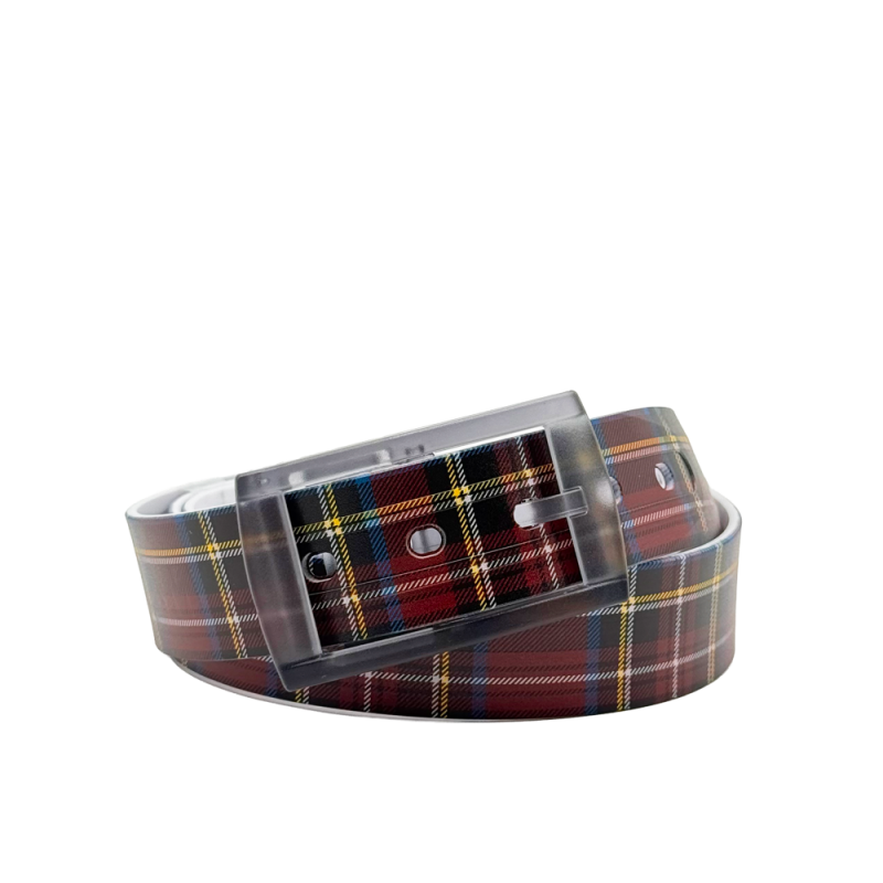 Ceinture Red Scottish - Style écossais & durabilité