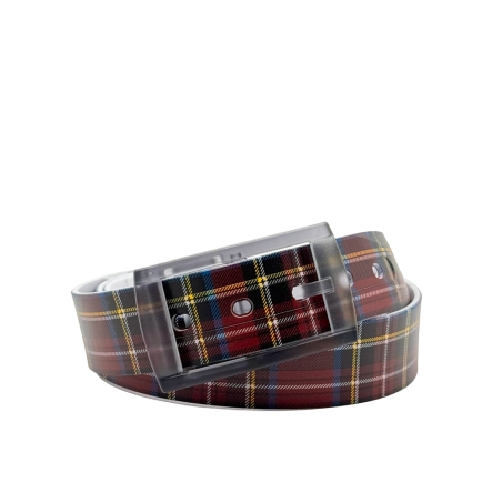 Ceinture Red Scottish - Style écossais & durabilité