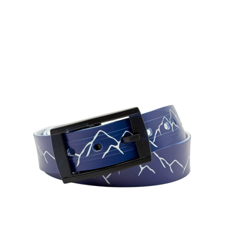 Ceinture Imprimée bleue motif montagne