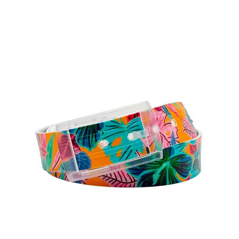 Ceinture imprimée  motif Tropicale - collab Ludivine Nicaud