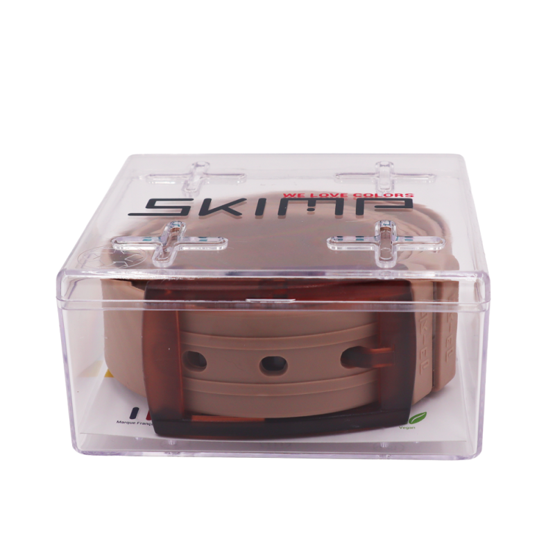 L'Originale beige silicon like plastic belt, for men and women