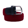 The "adventurer" burgundy braided belt