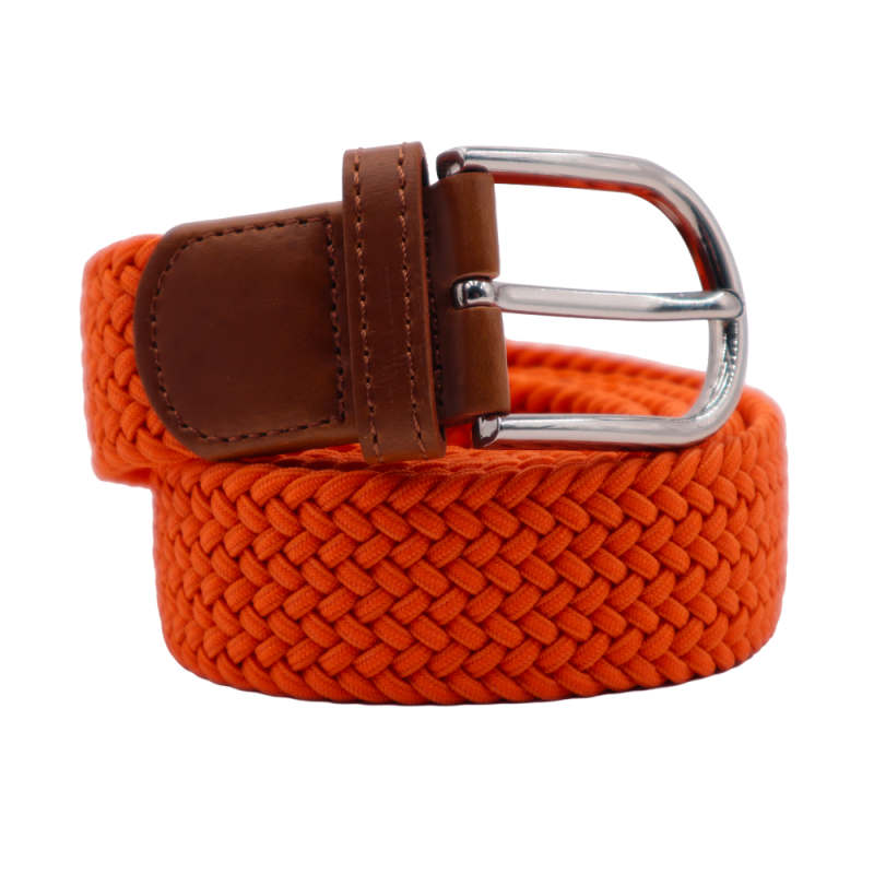 The "adventurer" ORANGE braided belt