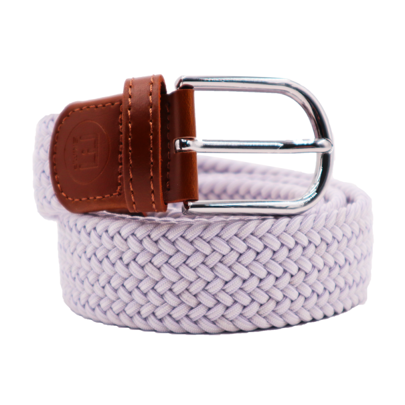 The "adventurer" WHITE braided belt